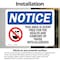 Signmission This Area Is Scent Free For Sign With Symbol, 5 in W x Rectangle, Vinyl Decal OS-2PACK-NS-D-35-L-18589 - alternate 6
